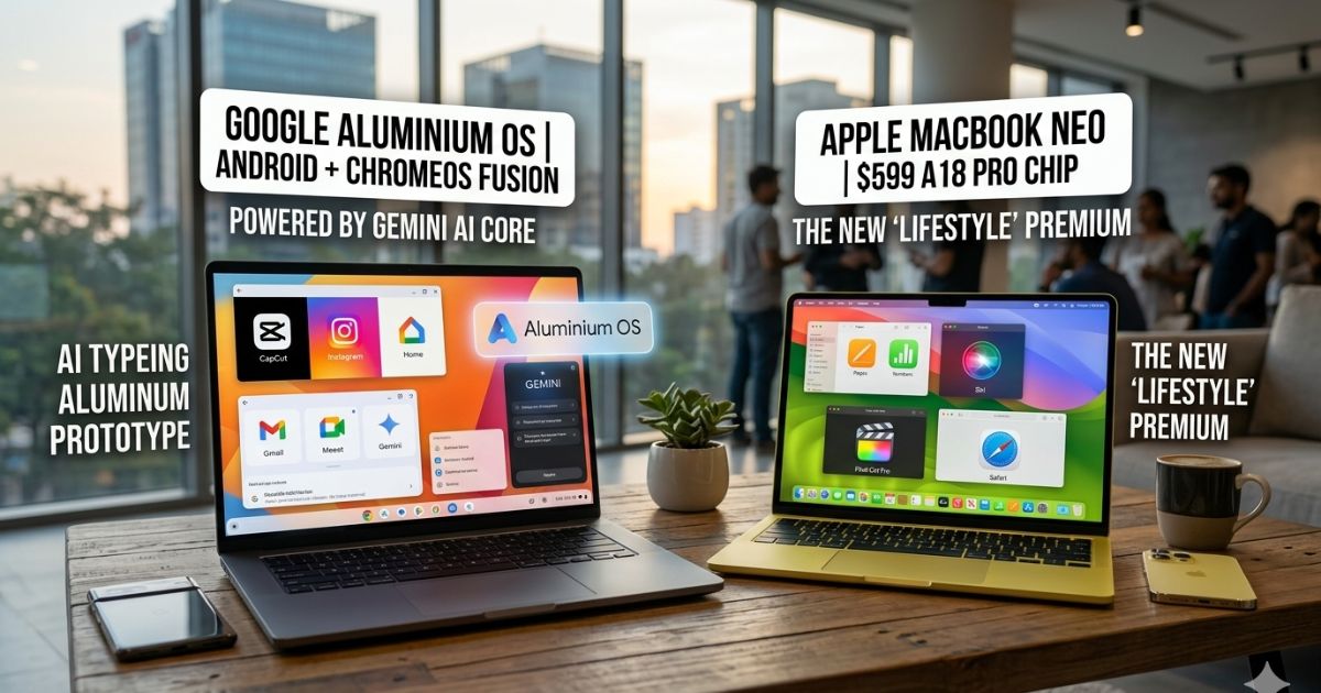 Google "Aluminium OS" vs. MacBook Neo