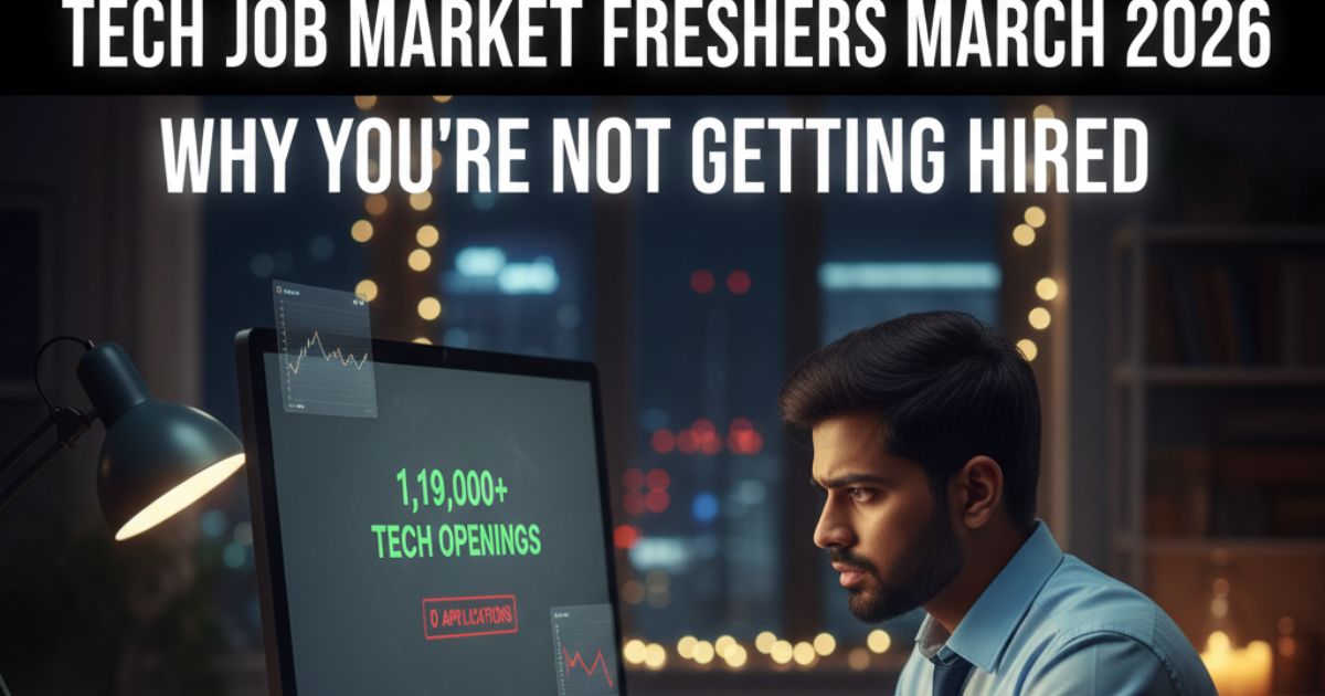 tech job market freshers March 2026
